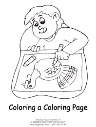 Coloring a Coloring Page