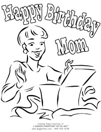 Tinkerbell Coloring Sheets on Happy Birthday Mom Coloring Pages For Kids