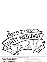 Card - Write Your Own - Birthday Banner