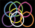 Assorted Color Light Rope Necklace - Bulk