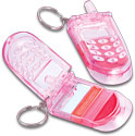 Cell Phone Lip Gloss Keychain