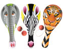 Wooden Animal Paddleball Game