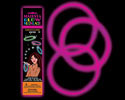 Magenta Lite Rope Necklace with 2 Connectors