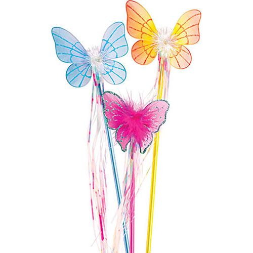 Large Flower and Butterfly Wands Large Flower and Butterfly Wands