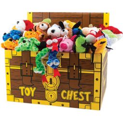 Assortment of 24 Plush Toys with Toy Chest