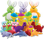 Assortment of 24 Plush Toys with Toy Chest