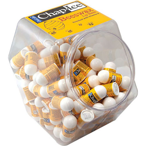 Chap Ice Beeswax Lip Balm - 100 Piece Display Chap Ice Beeswax Lip Balm - 100 Piece Display