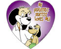 Heart Shaped Pediatric Dentist Sticker - Roll