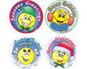 Christmas Smile Sticker - Roll