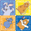 Happy Critters Stickers - Roll