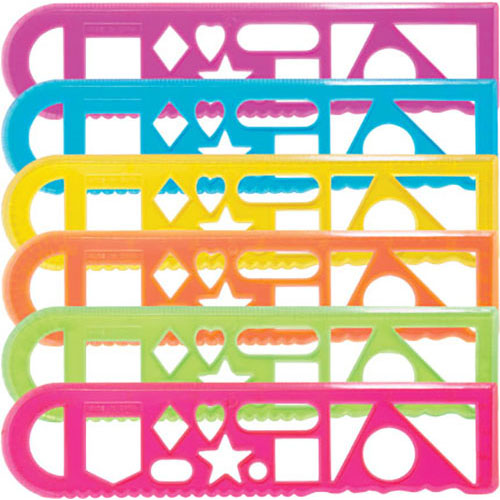 7 1/2" Stencil Rulers | Giggletimetoys.com