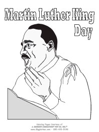 Martin Luther King Coloring Pages on Martin Luther King Coloring Pages    Online Coloring
