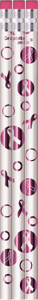 Breast Cancer Awareness Foil Pencils Breast Cancer Awareness Foil Pencils