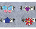 Butterfly, Star, Heart, Flower Band Rings