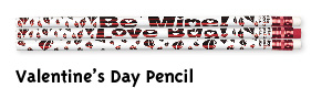 Valentine's Day Pencils