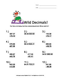 Wild Decimals