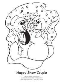 Happy Snow Couple