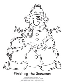 Finishing the Snowman
