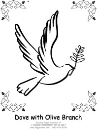 Dove With Olive Branch