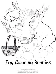 Egg Coloring Bunnies