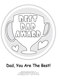 Best Dad Award Trophy
