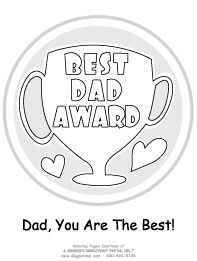 Best Dad Award Trophy
