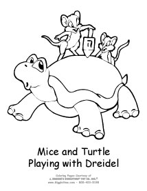 Mice and Turtle with Dreidel