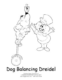 Dog Balancing Dreidel
