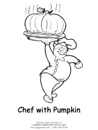 Chef with Pumpkin