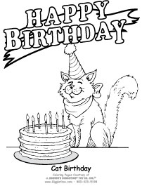 Birthday Coloring Pages Giggletimetoyscom