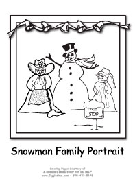 Snowman Family Portrait