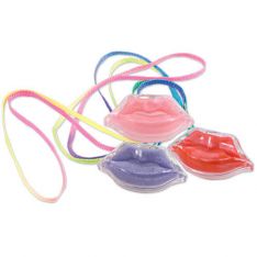 Lip-Shaped Lip Gloss Necklace