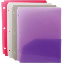 Translucent Multicolor 2-Pocket Portfolio