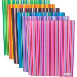 Stripes 2-Pocket Poly Portfolio