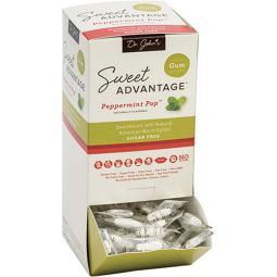 Dr. Johns Sweet Advantage Peppermint Pop Gum Dispenser - 230 Pieces