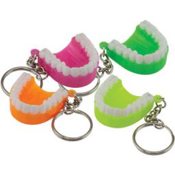 Neon Teeth Keychain