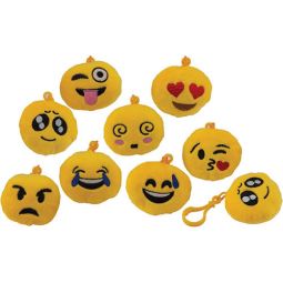 Funny Faces Plush Keychain
