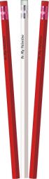 Valentine's Day Hexagon Pencil Set  - 3 Pack - Personalized