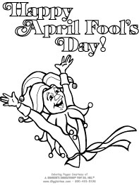 April Fools Day Coloring Pages
