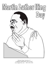 Martin Luther King Coloring Pages