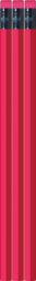 Neon Pink Hexagon Pencils - Blank