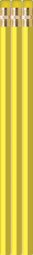 Pastel Yellow Pencils - Hexagon - Blank