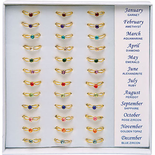 Girls birthstone ring store