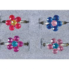 Sparkle Daisy Stone Rings