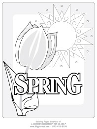 Spring Coloring Pages