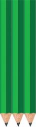 Neon Green Golf Pencils - Hexagon - Blank