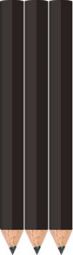 Black Golf Pencils - Hexagon - Blank