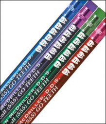 Metallic Pencil with Teeth