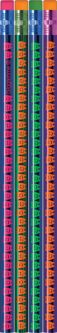 Neon Tooth Foil Pencils