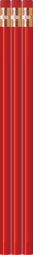Red Recycled Newspaper Pencils